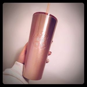 ***SOLD***Starbucks Holiday 2019 rose gold tumbler